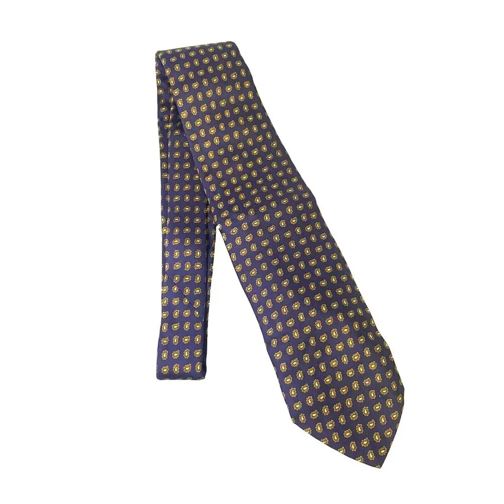 #6631 Brooks Brothers Makers Mens Navy Blue Necktie, Tie